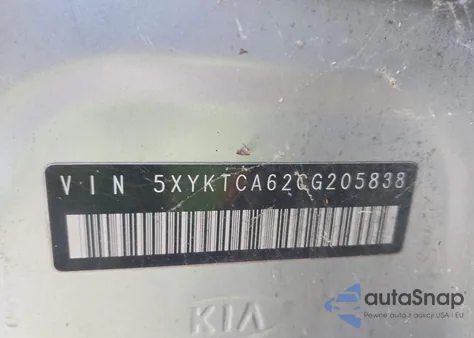 2012 Kia Sorento Lx из США, поврежденный, VIN 5XYKTCA62CG205838